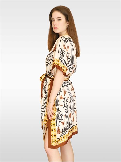 Printed satin dressing gown MAXMARA LEISURE | 2336910438600001